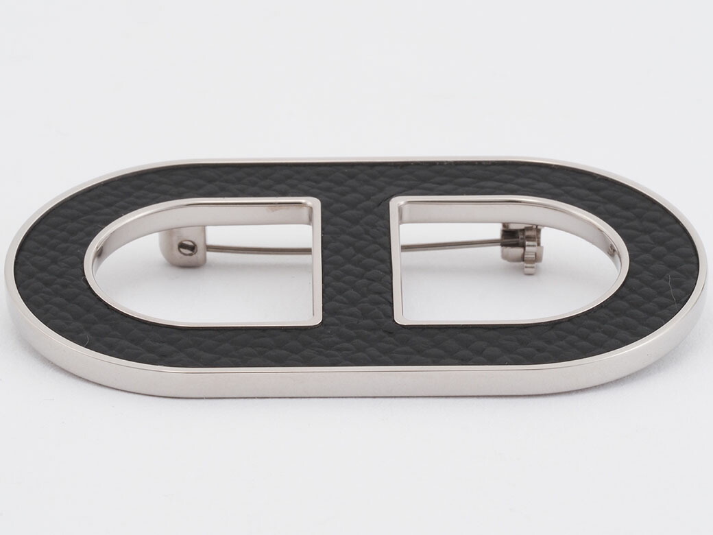 楽天市場】エルメス HERMES ブローチ シェーヌダンクル ブラック 黒