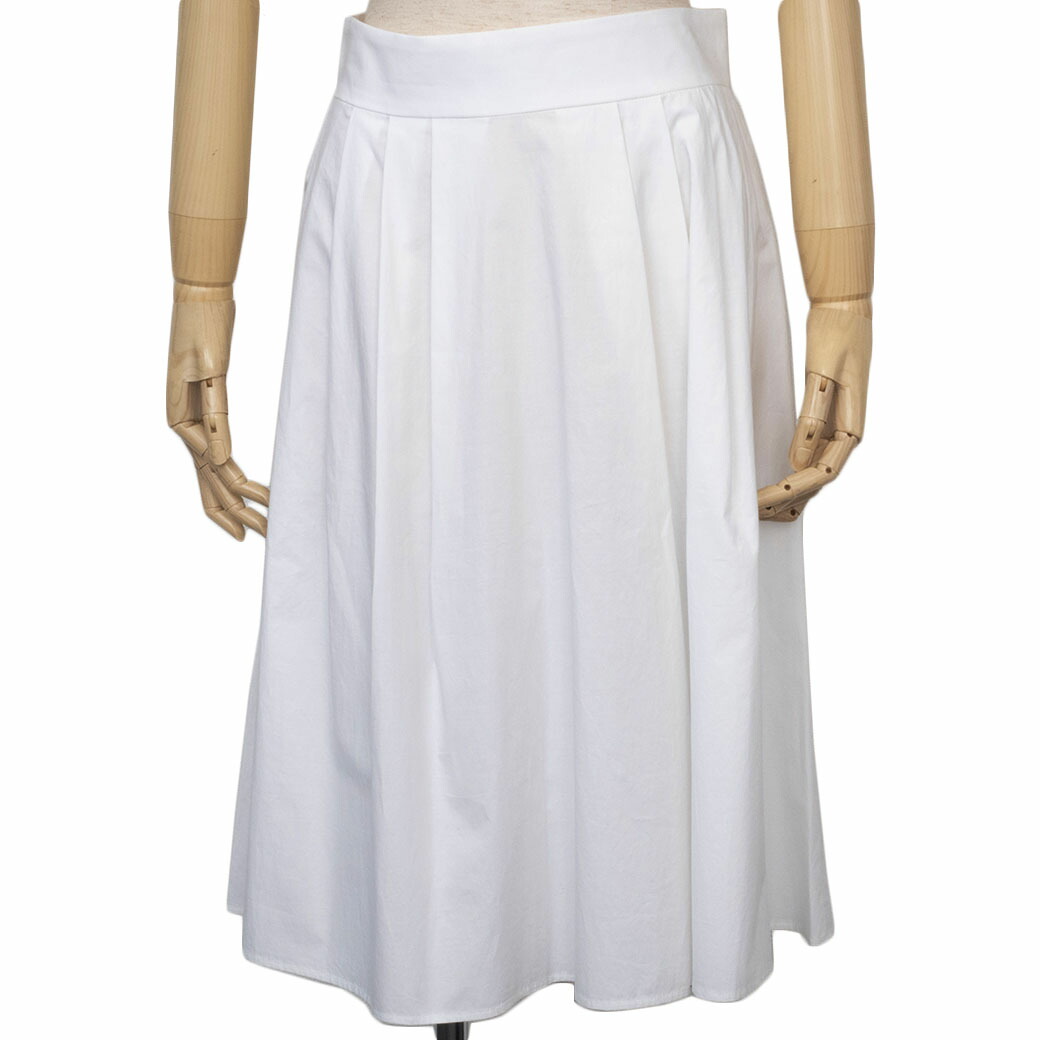楽天市場】ポールカ フレアスカート 36(S位) 綿 ホワイト レディース