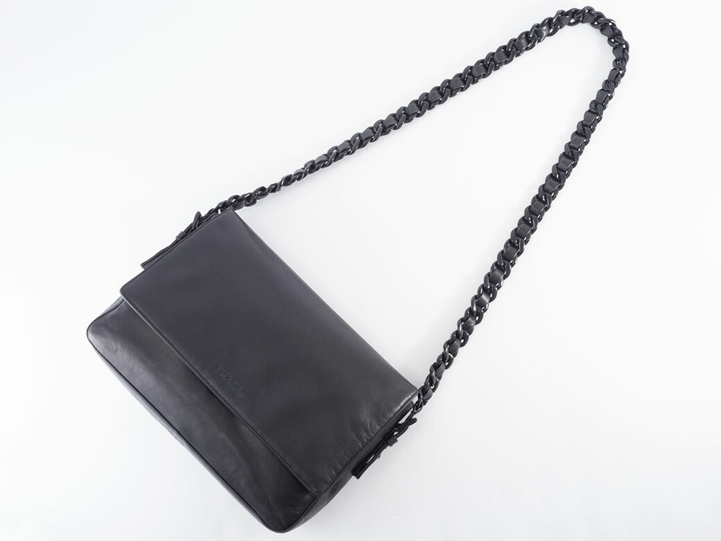 楽天市場】プラダ PRADA プラスチック チェーン ショルダーバッグ