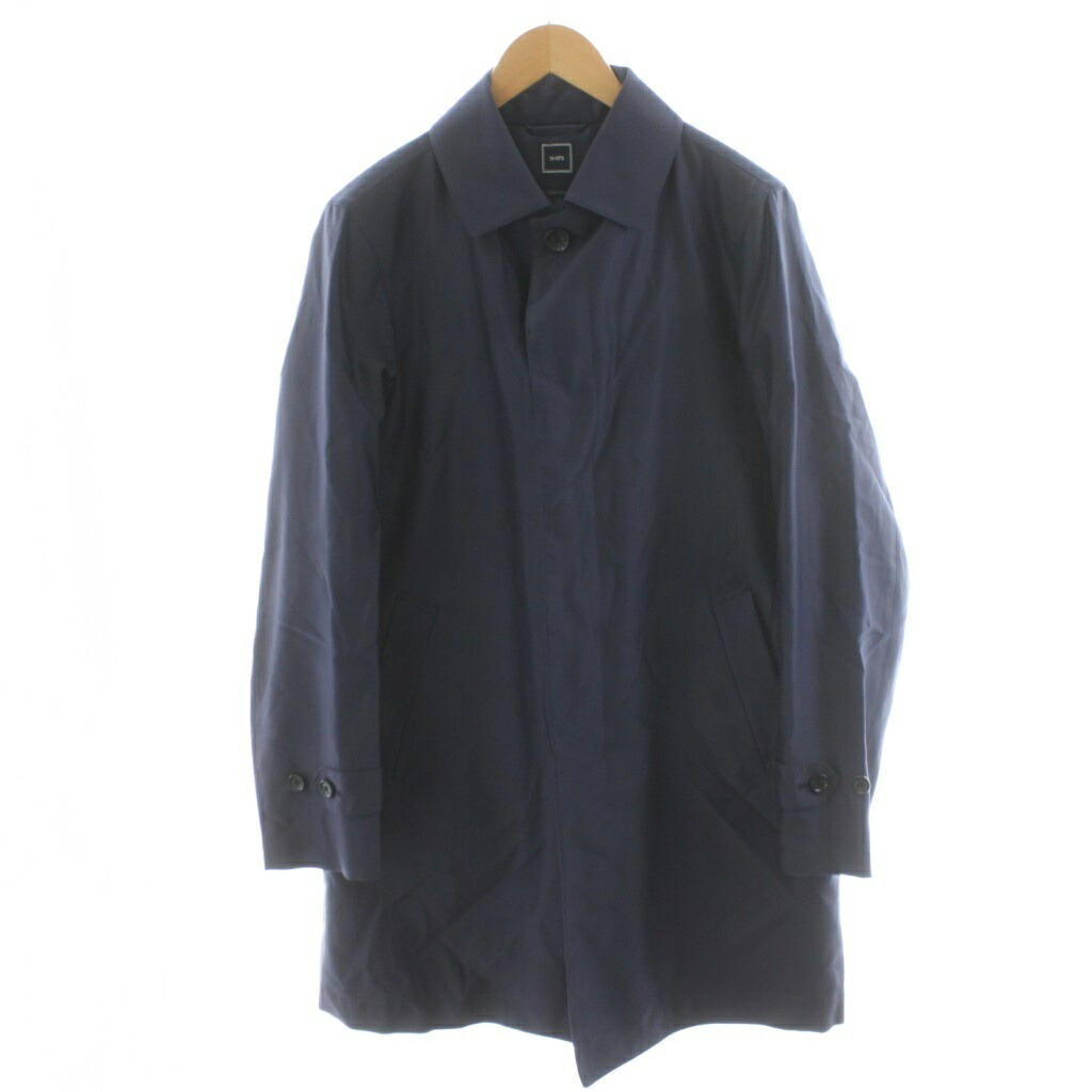 楽天市場】ロロピアーナ ステンカラーコート ネイビーの通販