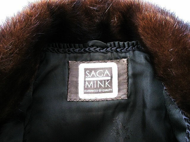 楽天市場】【中古】サガミンク SAGA MINK コート 毛皮 ミンク ブラウン