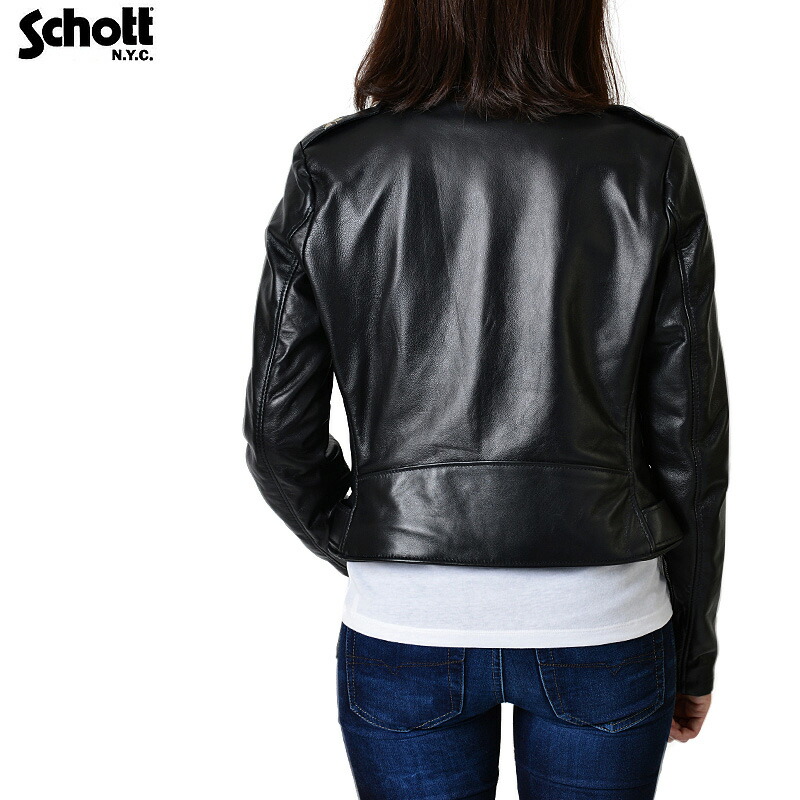 楽天市場】ポイント10倍！Schott ショット 218W WOMENS ラムレザー ONE