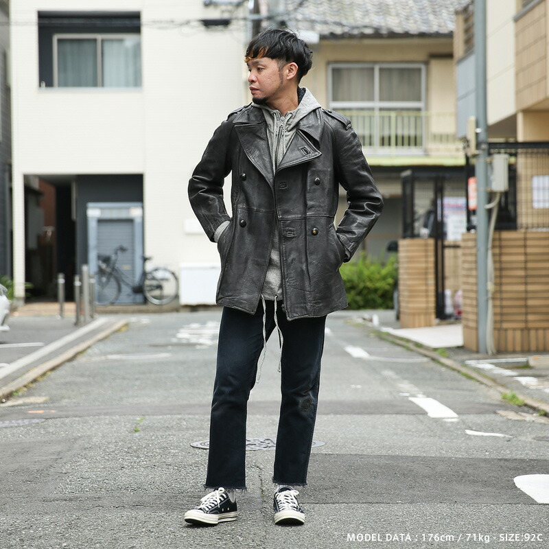 楽天市場】☆レザージャケット メンズ / 実物 USED フランス軍 1970