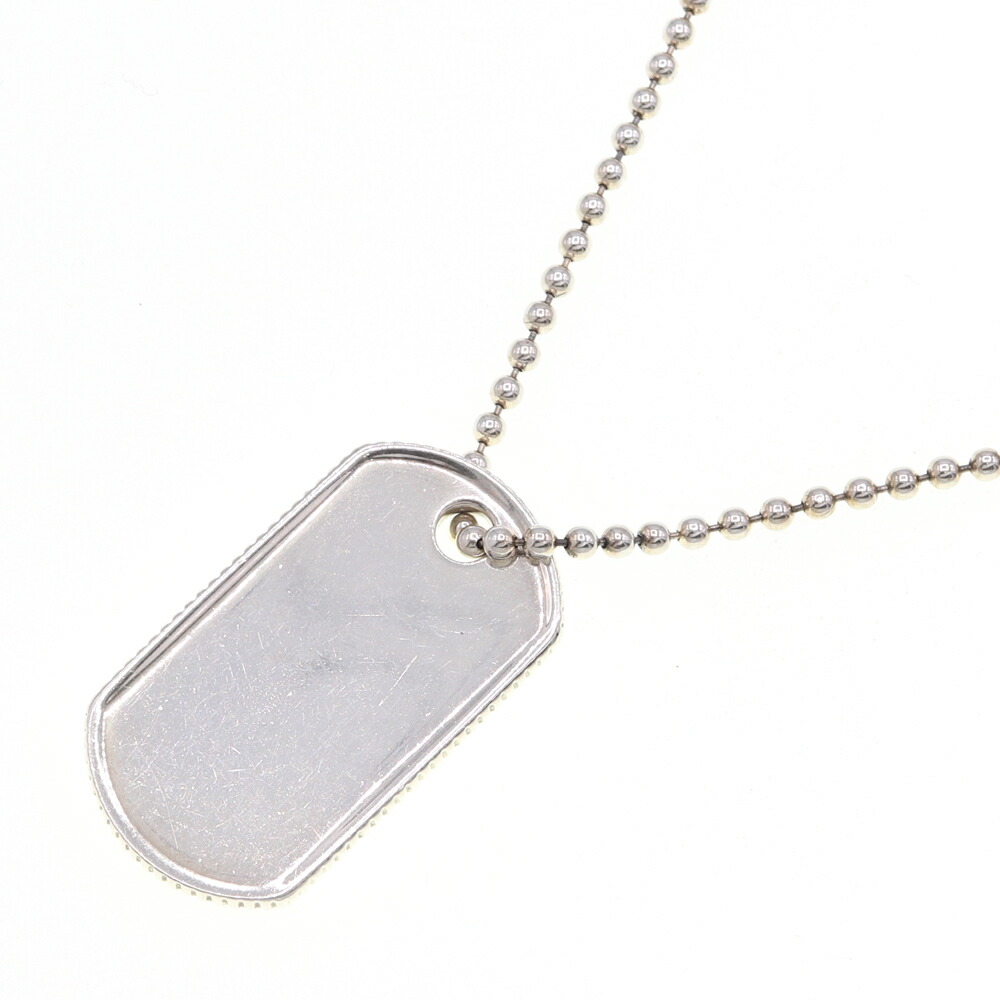 楽天市場】ティファニー ネックレス コインエッジ ドッグタグ SV