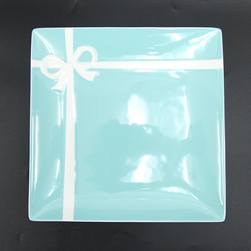 楽天市場】ティファニー プレート ブルー ボックスプレート