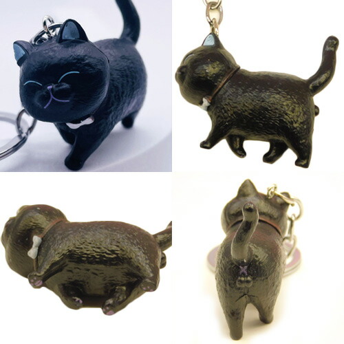 楽天市場】にゃんこ キーホルダー キーリング ネコ ねこ 猫 全5種 1個