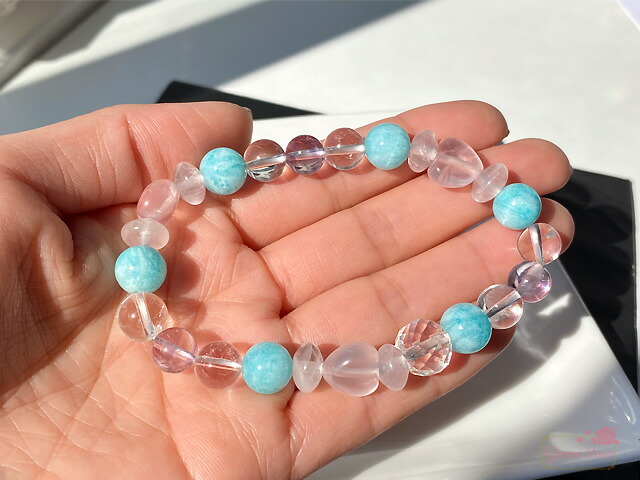 楽天市場】ローズクォーツ アマゾナイト 水晶 アアメジスト 天然石