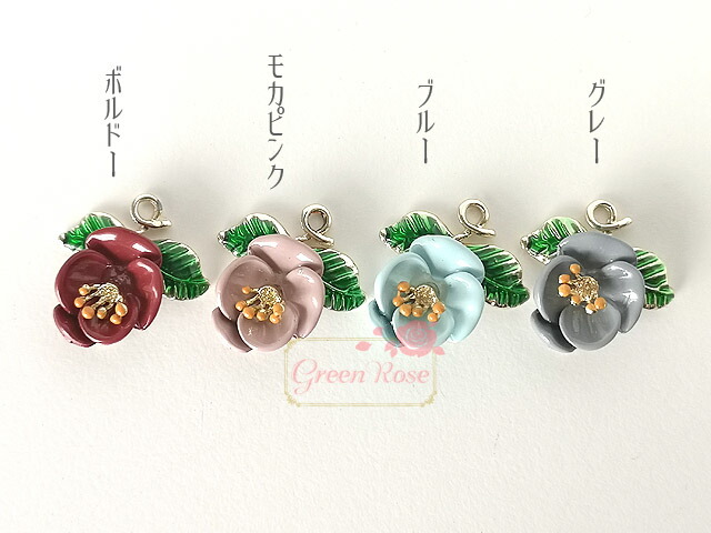 楽天市場】金属コネクター 5弁花 全4色 4個 メタル フラワー チャーム