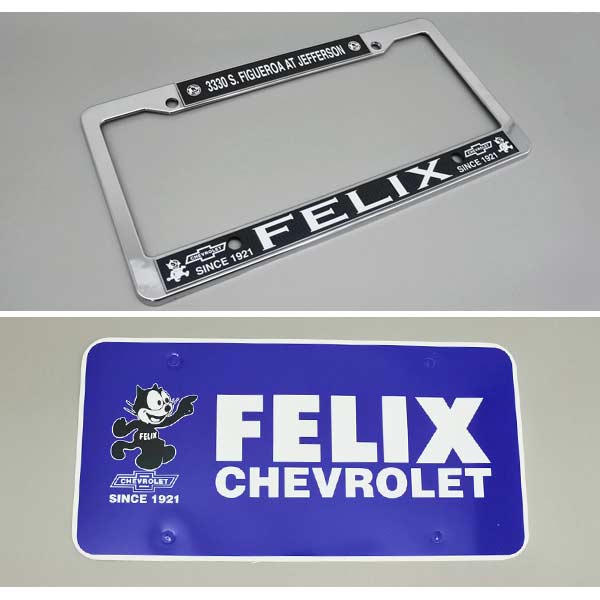 楽天市場】フィリックス シボレー ナンバーフレーム プレート付き