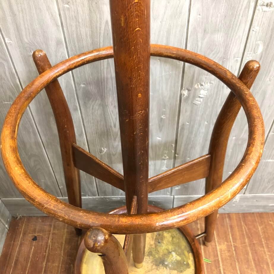 楽天市場】【中古】 秋田木工 ポールハンガー ブラウン 木製 コート