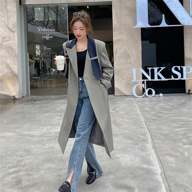 楽天市場】グレー チェスターコート レディース 冬 ロング トレンチ