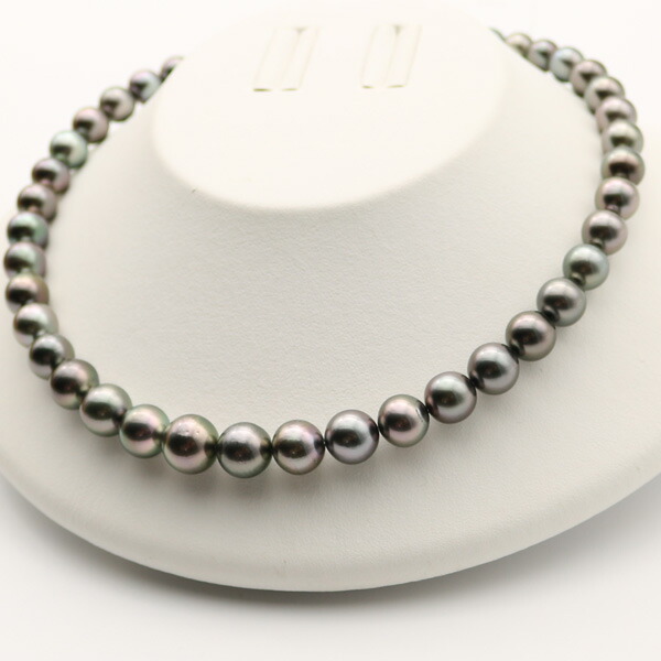 楽天市場】真珠 パール ネックレス 黒蝶真珠 パールネックレス 8mm