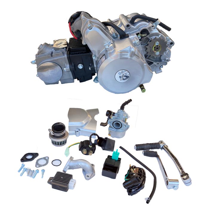 楽天市場】エンジン 本体 110cc ノークラッチ 遠心クラッチ 4速 上セル