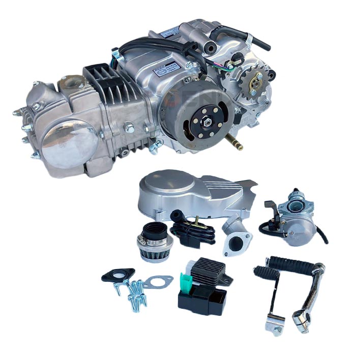 楽天市場】エンジン 本体 125cc キック 4速 ノークラッチ 遠心クラッチ