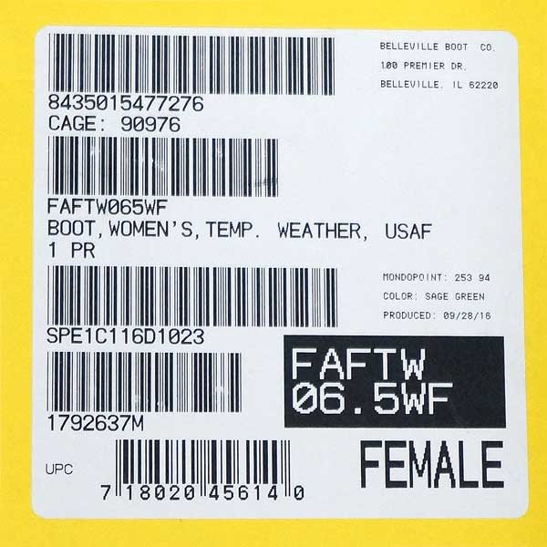 楽天市場】【レディース特価】新品◇実物 米空軍 USAF Belleville GORE