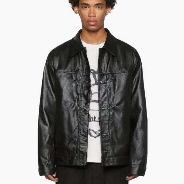 楽天市場】ブラック コーティング デニム ジャケットの通販