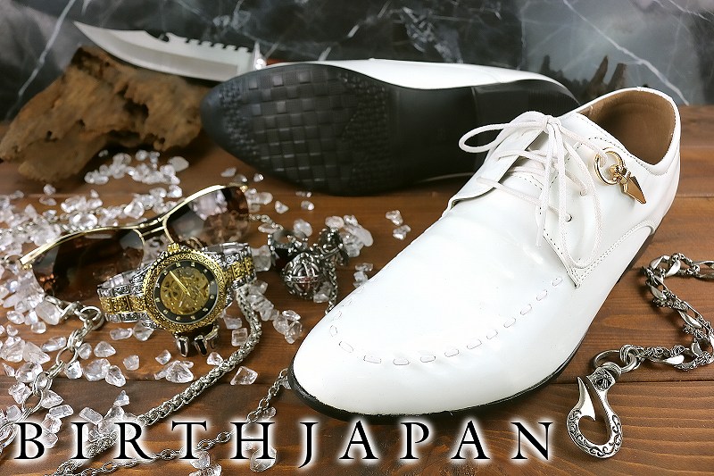 楽天市場】送料無料 レースアップ ドレスシューズ ホワイト 革靴