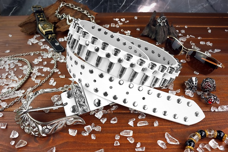 楽天市場】弾丸×スタッズ ベルト ブラック×ゴールド BLOOD MONEY TOKYO