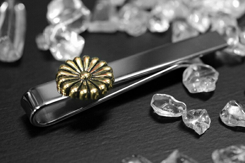 楽天市場】菊紋 24金メッキ加工 × ステンレス SUS316L ネクタイピン