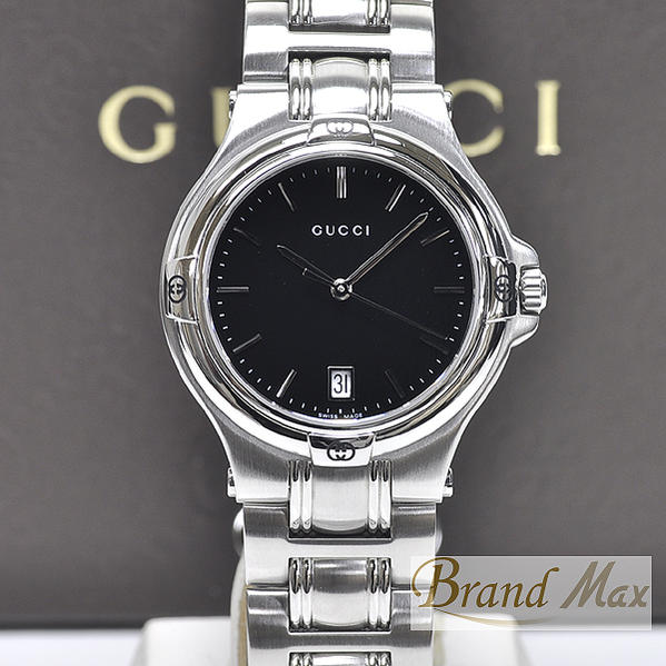 楽天市場】激安価格 グッチ 腕時計 9040M メンズ 黒文字盤 動作確認済