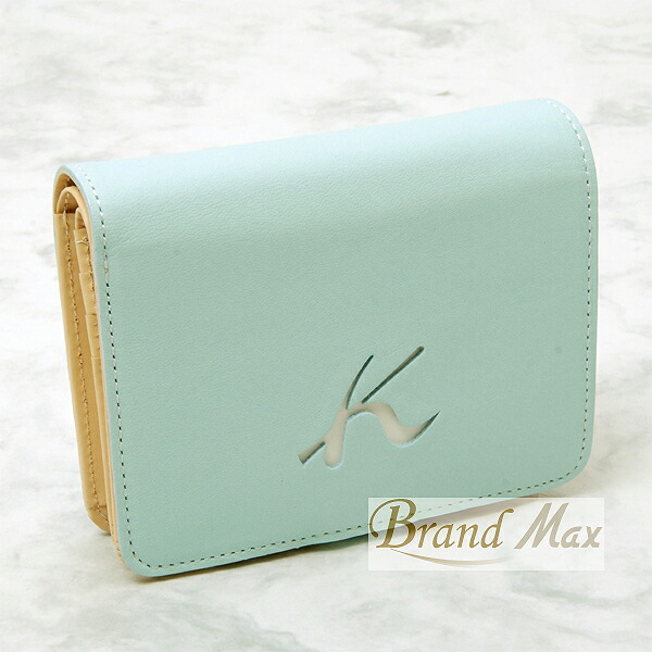 楽天市場】キタムラ 2つ折り財布 牛革 アイスブルーホワイト PH0334未