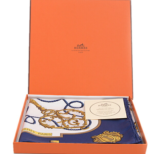 楽天市場】エルメス HERMES カレ90 シルク 大判スカーフ LES CLES 鍵柄
