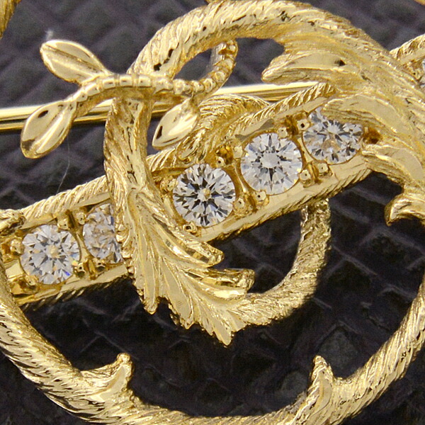 楽天市場】ミキモト ブローチ レディース K18 ト音記号 音符 バラ