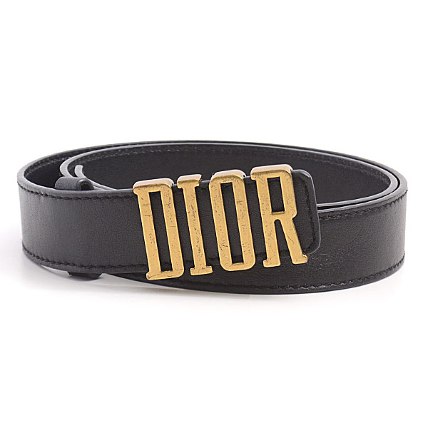 ペ*ー様 Christian Dior ロゴベルト モノグラム ブラック ☆送料・関