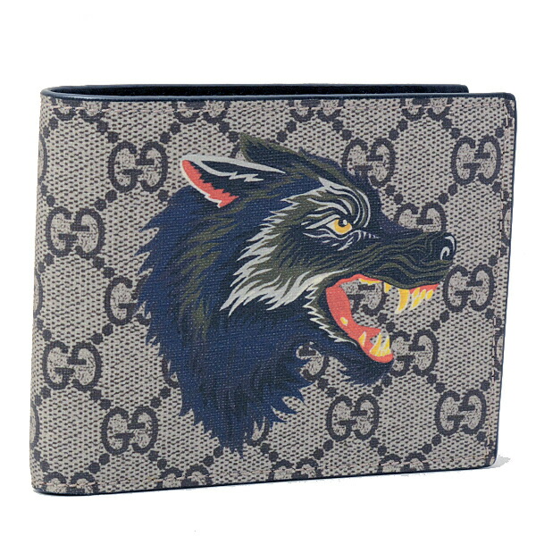 楽天市場】グッチ 財布 メンズ GGスプリーム ウルフプリント