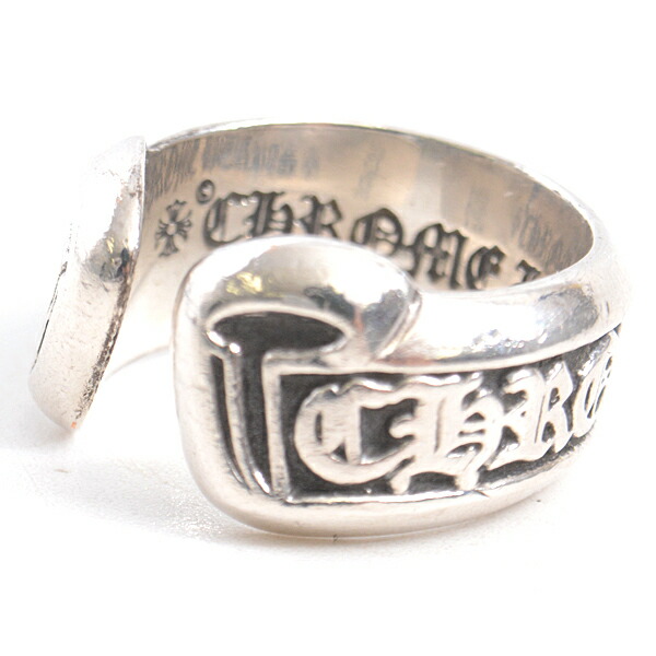 楽天市場】クロムハーツ 指輪 メンズ スクロールラベル リング 12号