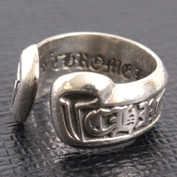 楽天市場】クロムハーツ 指輪 メンズ スクロールラベル リング 12号