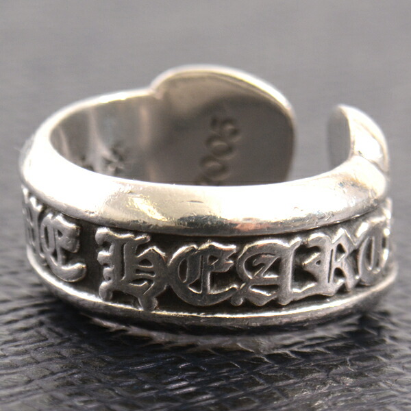 楽天市場】クロムハーツ 指輪 メンズ スクロールラベル リング 12号
