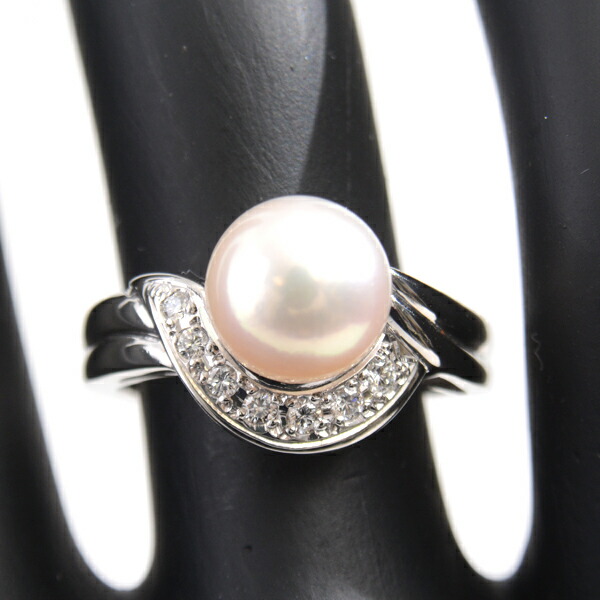 楽天市場】ミキモト 指輪 レディース パール ダイヤモンド リング 8.4