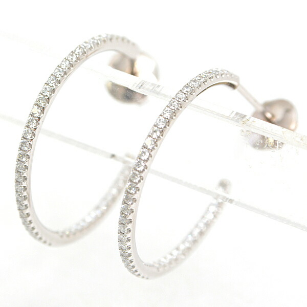 楽天市場】デビアス ピアス レディース ダイヤモンド フープ ピアス