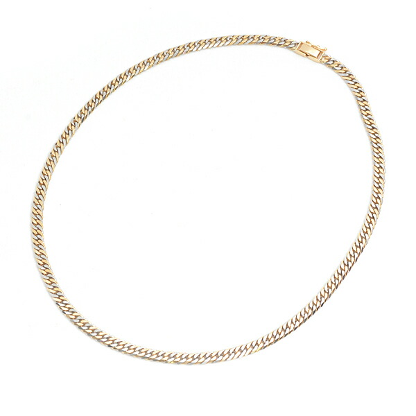 楽天市場】田中貴金属 喜平 ネックレス K18×PT850 6面カット ダブル