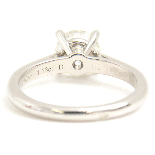 楽天市場】カルティエ 指輪 レディース ソリテール 立爪 ダイヤモンド