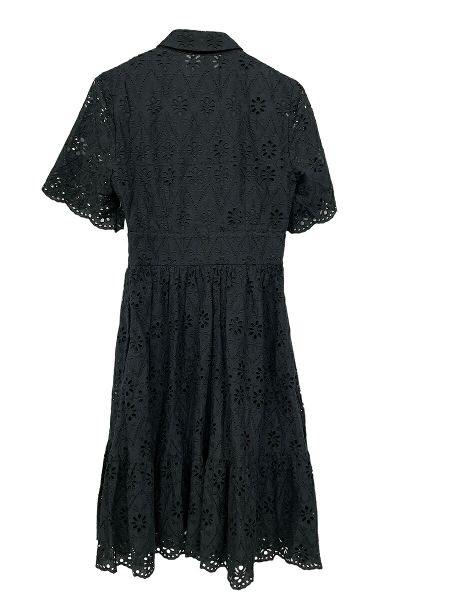 楽天市場】ケイトスペード ワンピース 半袖 ブラック 襟付き レース 黒