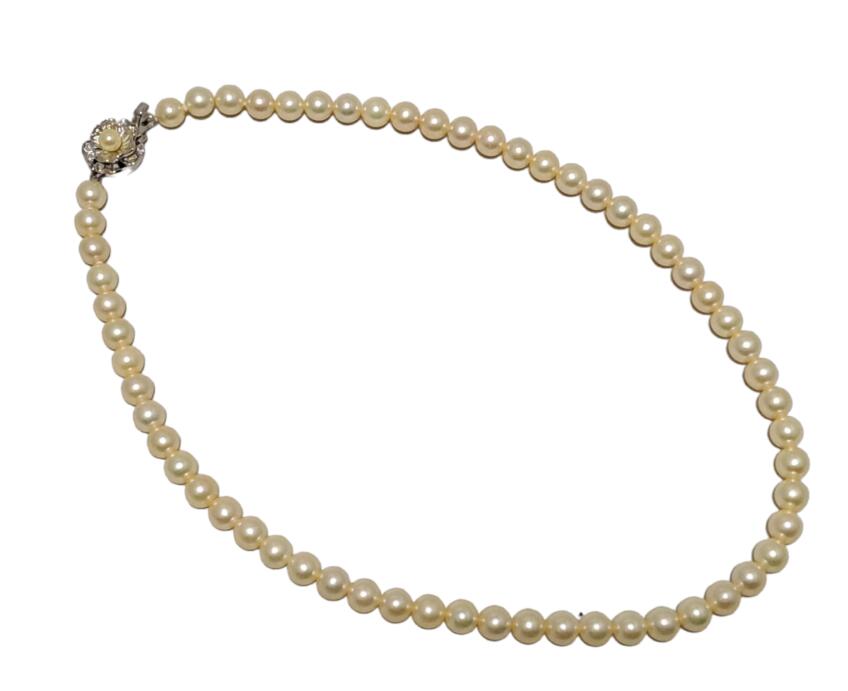 楽天市場】新品同様 銀座 ジュエリーマキ 真珠 パール ネックレス