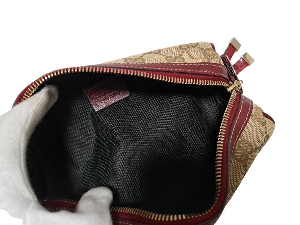 楽天市場】美品 グッチ ポーチ コスメポーチ ペンケース GG柄 GG