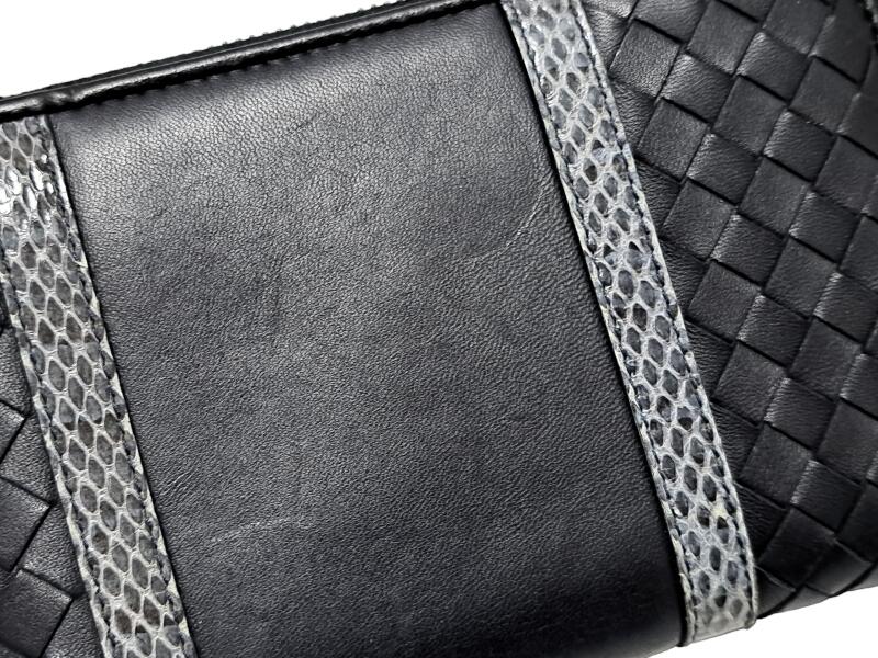 楽天市場】ボッテガヴェネタ イントレチャート 財布 パイソン ラウンド