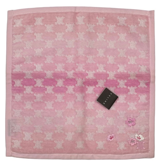 楽天市場】未使用 セリーヌ ハンドタオル ミニタオル ハンカチ 刺繍