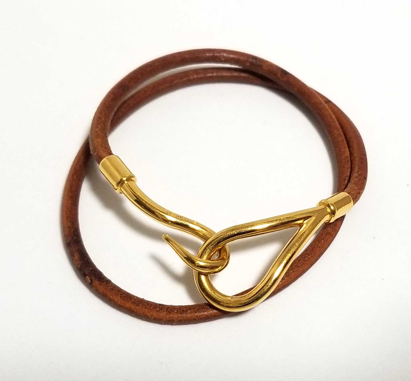 楽天市場】エルメス ジャンボチョーカー 2重巻 ブレスレット レザー