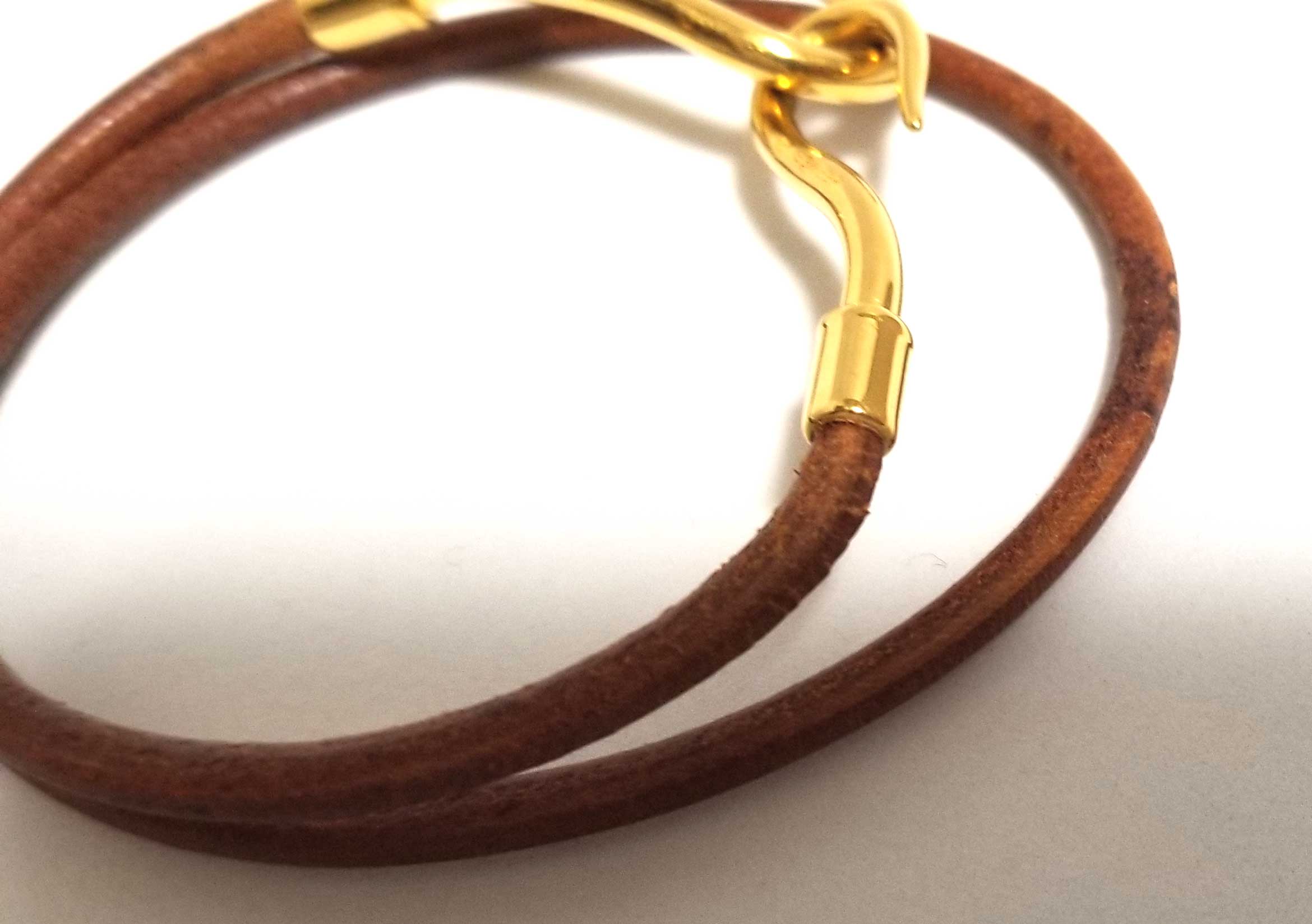 楽天市場】エルメス ジャンボチョーカー 2重巻 ブレスレット レザー