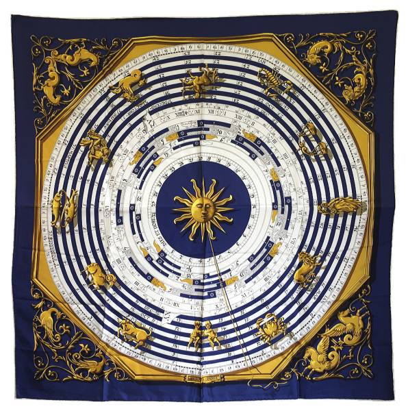 楽天市場】エルメス カレ 90 大判 シルクスカーフ ホロスコープ 太陽