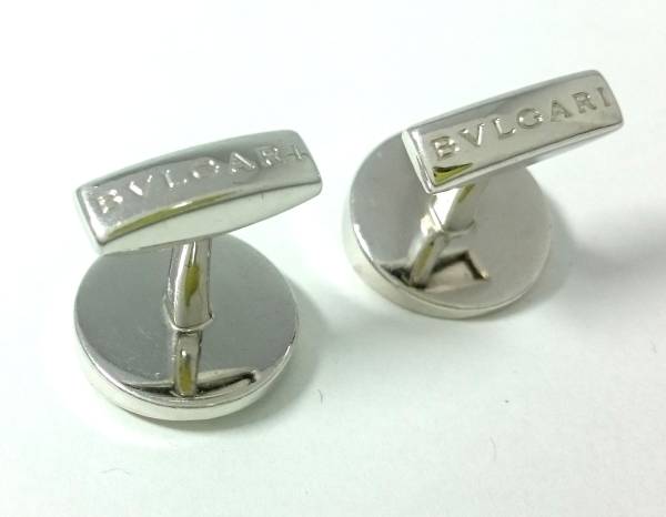 楽天市場】ブルガリ カフス SV925 シルバー カフスボタン