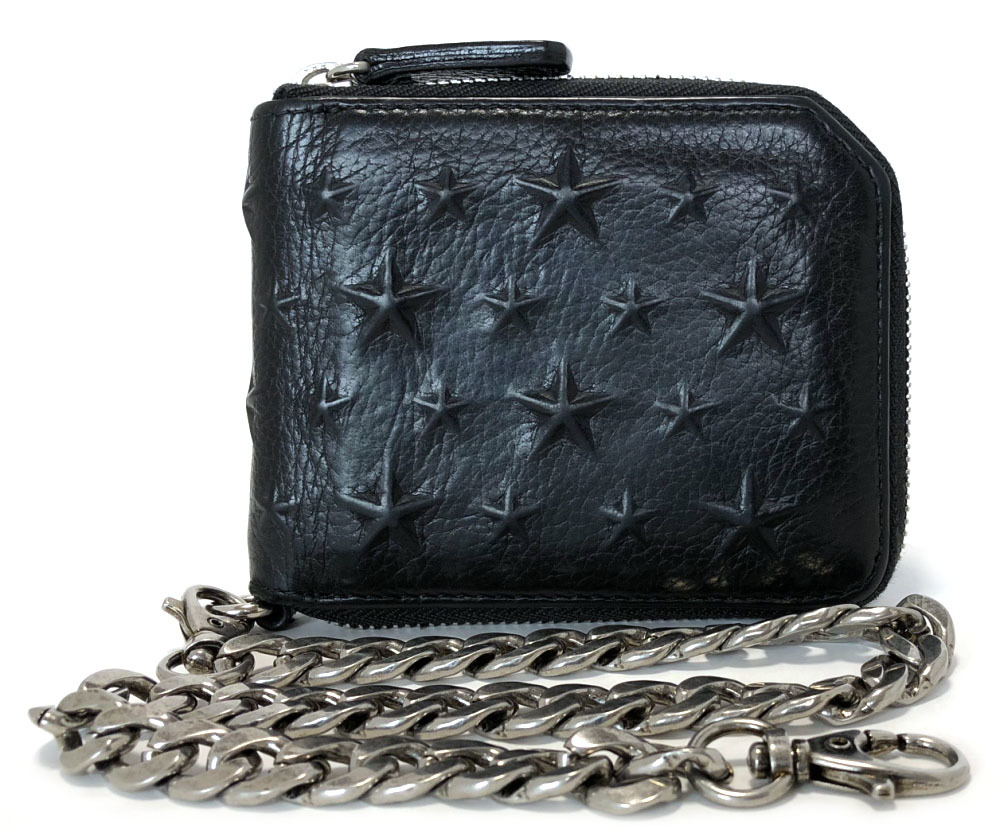 楽天市場】ジミーチュウ 財布 レザー チェーン付き チェーンウォレット