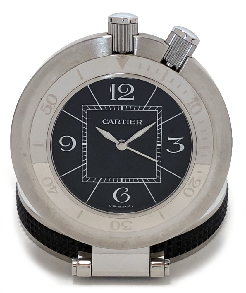 楽天市場】新品同様 カルティエ 置時計 パシャ シータイマー テーブル