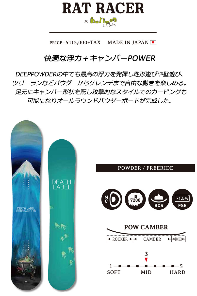 楽天市場】25-26 DEATH LABEL/デスレーベル RAT RACER ラットレーサー
