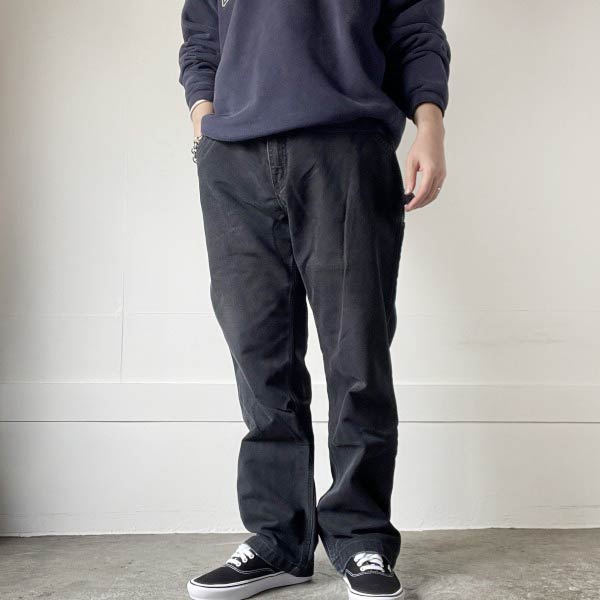 楽天市場】carhartt ダック ペインターパンツ フェード ブラック 実寸