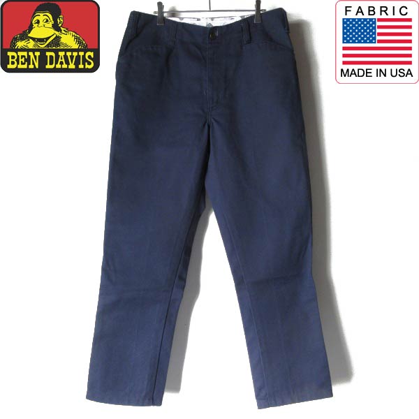 楽天市場】美品 US企画 BEN DAVIS ベンデイビス ワークパンツ 紺系 34